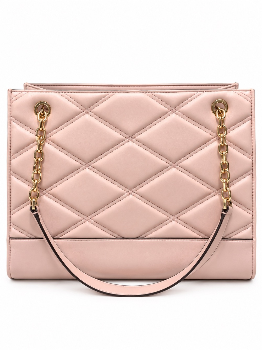 Michael Kors Pink Serena Leather Tote Large East West Powder Blush - Picture 5 of 11